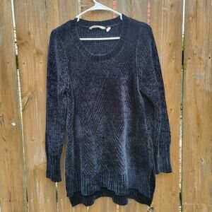 Soft Surroundings Dark Blue Cozy Knit Sweater Sz M